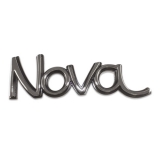 1973-1974 Nova Fender Emblem Black and Chrome Image