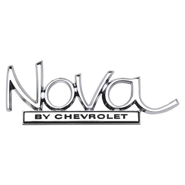 1968-1972 Nova Rear Emblem, Nova By Chevrolet