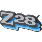 1978 Camaro Z28 Nameplate Front Grill Emblem; Blue / Light Blue Image