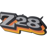 1978 Camaro Z28 Nameplate Front Grill Emblem; Orange / Yellow Image