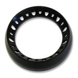 1962-1979 Nova Prostyle Billet Gauge Bezel 5 Inch With Holes Black Anodized Image