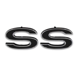 1970-1972 Monte Carlo SS Fender Emblem Pair Black Image