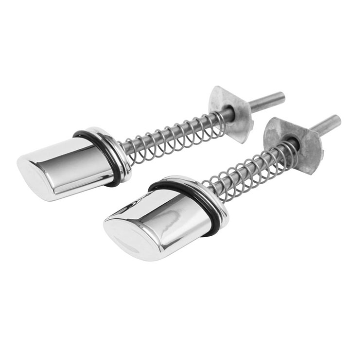 Chrome Outside Door Handle Set For 1964-1967 Chevelle Malibu W/ Mounting Hardware