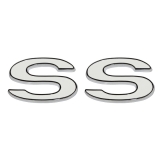 1970-1972 El Camino Tagilgate SS Emblem Set White Image