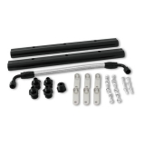 1964-1977 Chevelle Velocity Series LS3/L92 Billet Aluminum Fuel Rail Kit, Black Finish Image