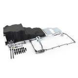 1964-1987 El Camino Aluminum Rear Sump Low Profile Retro Fit LS Oil Pan Kit, Black Image