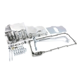 1962-1979 Nova Aluminum Rear Sump Low Profile Retro Fit LS Oil Pan Kit, Polished Image