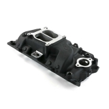 1962-1979 Nova Carbureted Big Block Dual Plane Aluminum Intake Manifold, Black Image