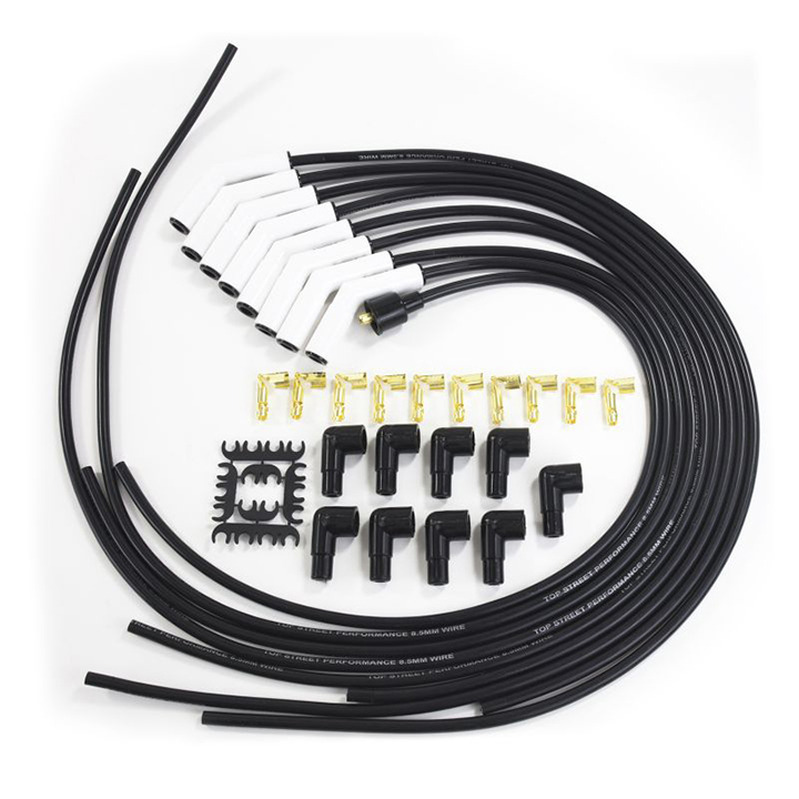 1970-1988 Monte Carlo Ignition Wires, 8.5MM, Black, 135° Ceramic Boots