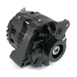 1970-1988 Monte Carlo CS130 Style 160 Amp Alternator, Serpentine Pulley, Black Finish Image