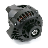 1964-1987 El Camino CS130 Style 180 Amp Alternator, Serpentine Pulley, Black Finish Image