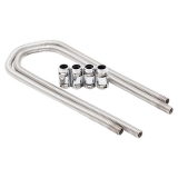 1964-1987 El Camino Polished Stainless Steel Heater Hose Set Image