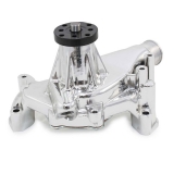 1970-1988 Monte Carlo Small Block High Flow Mechanical Long Style Water Pump, Chrome Image