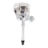 1978-1987 Regal V8 Aluminum HEI Distributor With Super Cap and 65K Volt Coil, Clear Cap Image