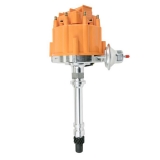 1962-1979 Nova V8 Aluminum HEI Distributor with 65K Volt Coil, Orange Cap Image