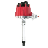 1967-2021 Camaro V8 Aluminum HEI Distributor with 65K Volt Coil, Red and Black Cap Image