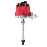 1978-1883 Malibu V8 Aluminum HEI Distributor with 65K Volt Coil, Red and Black Cap Image