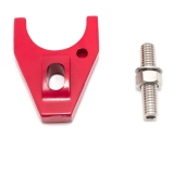 1962-1979 Nova V8 Distributor Hold-Down Clamp and Stud, Red Finish Image