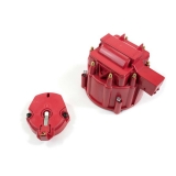 1978-1883 Malibu V8 HEI Distributor Cap and Rotor Kit, Red Image