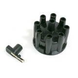 1964-1987 El Camino V8 Distributor Cap and Rotor Kit, Black Image