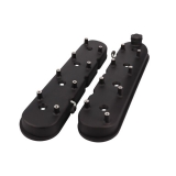 1964-1977 Chevelle Cast Aluminum LS Valve Covers with Coil Mounts, Black Finish Image