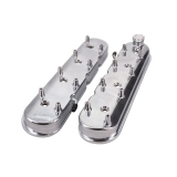 1962-1979 Nova Cast Aluminum LS Valve Covers with Coil Mounts, Polished Finish Image