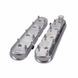 1978-1987 Regal Cast Aluminum LS Valve Covers with Coil Mounts, Natural Finish Image