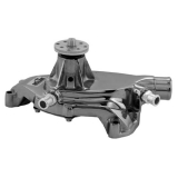 1967-1968 Camaro BB Aluminum Short Water Pump, Black Chrome Image