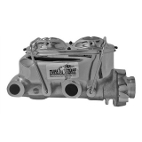 Monte Carlo Dual Reservoir Master Cylinder, 1.125 Inch Bore, Deep Hole, Black Chrome Image