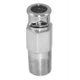 Chevy Chrome Heater Hose Fitting 3/4 Inch, Long Image