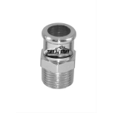 Chevy Chrome Heater Hose Fitting 3/4 Inch, Short Image