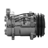 Tuff Stuff Camaro Sanden AC Compressor, Double Groove, 508 R134, Black Chrome Image