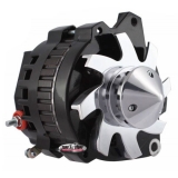 1987-1994 Camaro KoolCharger 160 Amp 1 Wire or OEM Alternator, 6 Groove, Bullet Fan, Stealth Black Image