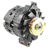 Nova CS121 Mini 1-Wire 80 Amp Alternator, 1G Pulley, Side Terminal, Stealth Black Powder Coat Image