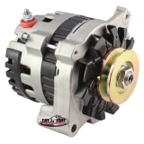 El Camino CS121 Mini 1-Wire 80 Amp Alternator, 1G Pulley, Side Terminal, Factory Cast Plus Finish Image