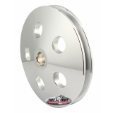 1978-1983 Malibu Tuff Stuff Machined Aluminum Power Steering Pump Pulley Single Groove Chrome Image