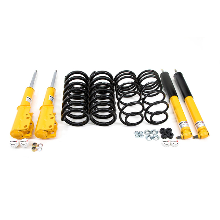 1982-1992 Camaro UMI Koni Yellow Sport Shock And Drop Spring Kit On Car Adjustable