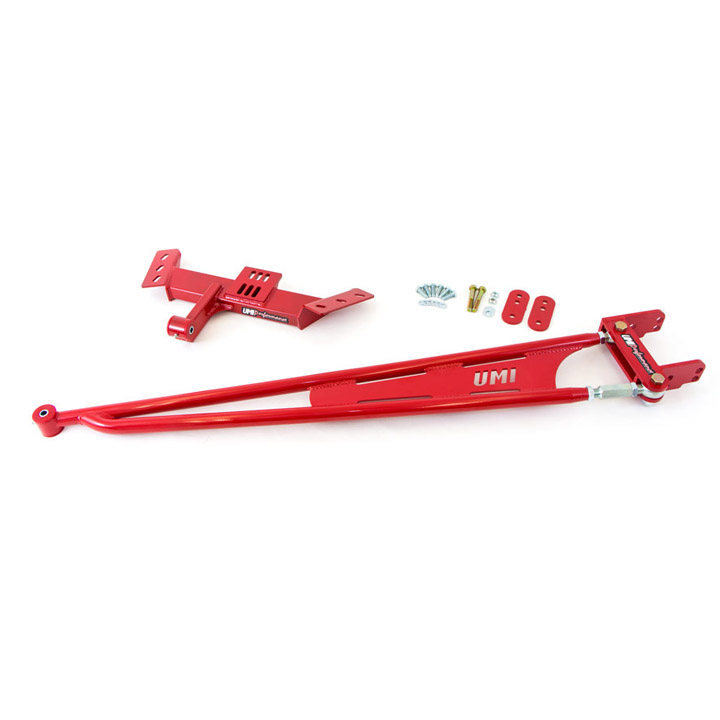 1982-1992 Camaro UMI Tunnel Mounted Torque Arm, TH350 & T5 - Red: 2214-R