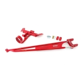 1982-1992 Camaro UMI Tunnel Mounted Torque Arm with Driveshaft Loop, TH350 & T5 - Red Image