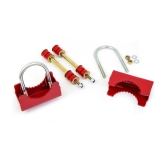 1982-2002 Camaro UMI Sway Bar Installation Kit, Stock Rear End, Red Image