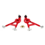 1993-2002 Camaro UMI Front Lower Control Arms, Adjustable, Drag, Red Image