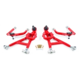 1993-2002 Camaro UMI Front Control Arm Kit, Adjustable, Drag, Red Image