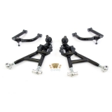 1993-2002 Camaro UMI Front Control Arm Kit, Adjustable Lower, Budget Drag, Black Image