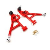 1993-2002 Camaro UMI Front Lower Control Arms, Delrin/Rod End, Red: 2307-R Image