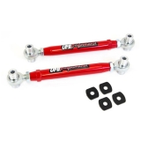 2010-2014 Camaro UMI Adjustable Toe Rods, Rear, Chromoly, Rod Ends, Red Image