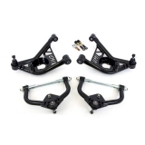 1970-1981 Camaro UMI Front Tubular Upper And Lower Control Arm Kit, Black Image