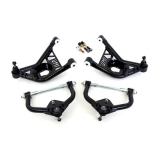1970-1981 Camaro UMI Front Control Arm Kit, Delrin, Taller Ball Joints, Black Image