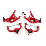 1970-1981 Camaro UMI Front Control Arm Kit, Delrin, Taller Ball Joints, Red Image