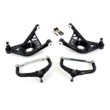 1970-1981 Camaro UMI Front Control Arm Kit, Delrin, Adjustable, Taller Ball Joints, Black Image