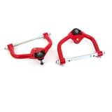 1970-1981 Camaro UMI Front Upper Control Arms, Taller Ball Joints, Delrin, Red: 2653-1-R Image